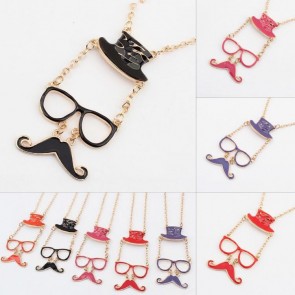 European and American Fashion Minimalist Glass Necklace Accessories