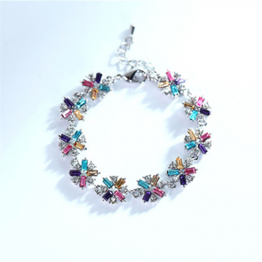 European And American Style Jewelry Fashionable Female Diamond Flower Bracelet