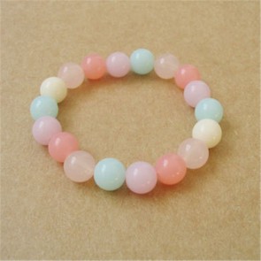 Yiwu Factory Wholesale Fashionable Sweet Jelly Seven Candy Colors Beaded Bracelet