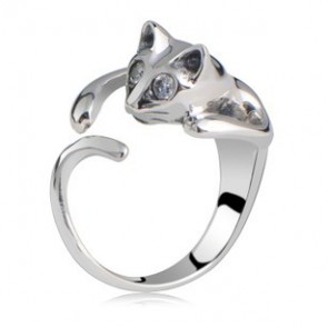 European And American Style Accessories Hand-made Polishing Stylish Cat Ring