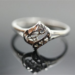 Factory direct wholesale 925 sterling silver fashionable simple gold plating opening ring