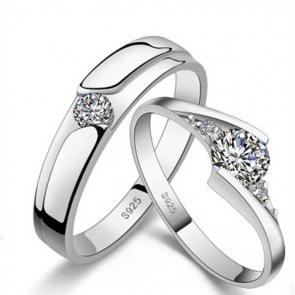 Eternity Ring Opening Couple Rings 925 Sterling Silver Rings Couple And Lovers' Rings
