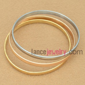 Fancy Stainless Steel Bangle Set