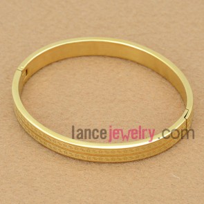 Unique Stainless Steel Golden Bangle