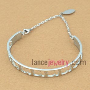 Stainless Steel Silver Bangle 