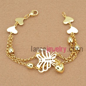 Stainless Steel Golden Butterfly Bracelets