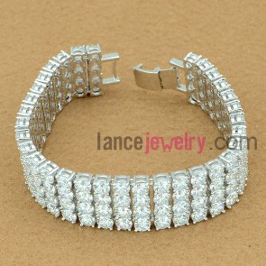 Nice round shape beads decoartion metal bracelet