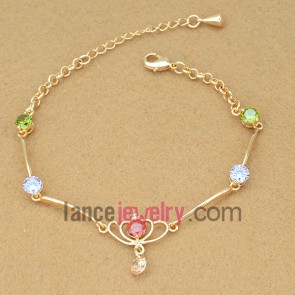 Colorful series bracelet with cat eyes
