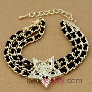 Special woven chain link bracelet