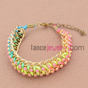 Popular weaving cord decoration bracelet