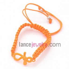 Elegant orange color bracelet