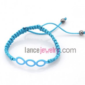 Weaving bracelet with special alloy parts