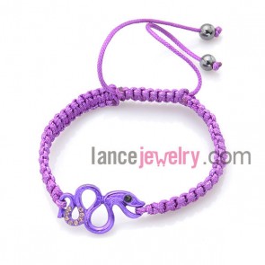 Trendy bracelet with snake shape accessories