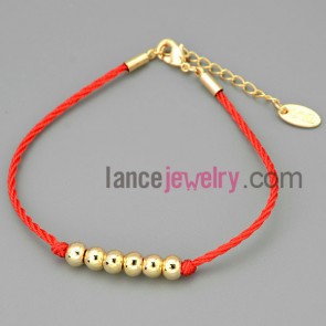 Simple besds chain link bracelet
