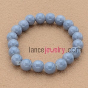 Simple parts stone bead bracelet.