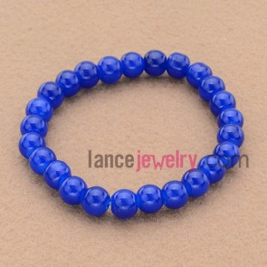 Amazing blue color bead bracelet.