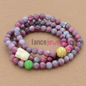 New design stone and acrylic material bead bracelet 