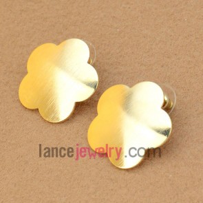 Cute stud earrings decorated zinc alloy with small size flower model