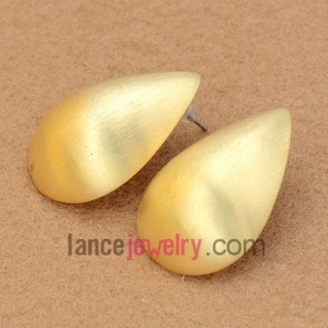 Simple stud earrings decorated zinc alloy with drop shape