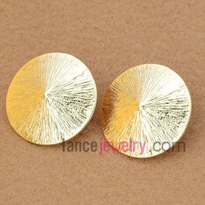 Simple stud earrings decorated zinc alloy with golden special shape