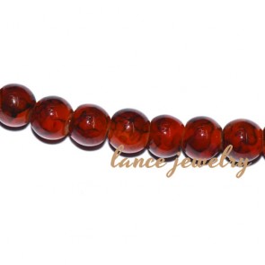 Lovely 4mm round dark red glass beads,around 200pcs for one strand