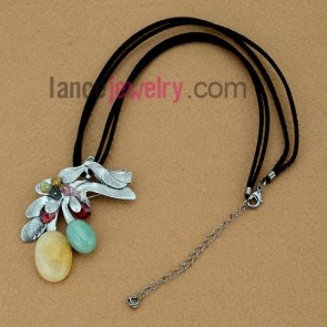 Sweet stone beads fruit model pendant necklace