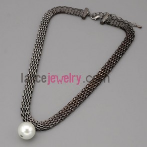 Distinctive zinc alloy chain necklace