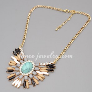 Popular green turquoise decoration necklace