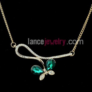 Sweet butterfly model pendant necklace 