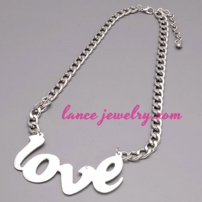 Sweet necklace with letters LOVE pendant