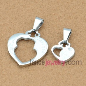 Silver Stainless Steel Pendant  for Lover