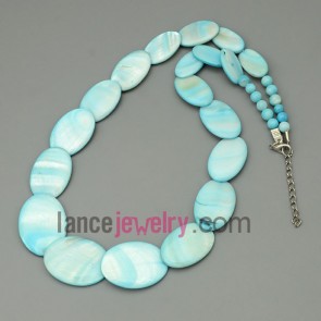 Light blue turquoise necklace