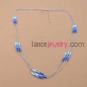 Sweet necklace with acrylic beads in diffreent color in small size