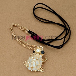 Special frog model decoration chain link necklace