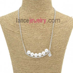 Nice imitation pearl beads decoration sweater chain