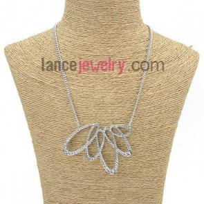 Special irregular pendant deocrated sweater chain