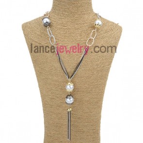 Nice abs beads decoration sweater chain