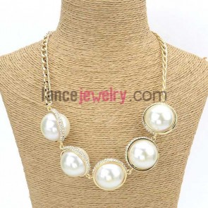 Nice platic imitation pearl beads decoration sweater chain