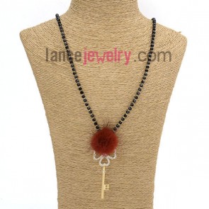 Nice sweater chain with key design pendant