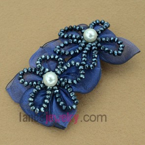 Classic ccb beads decorated hair clip