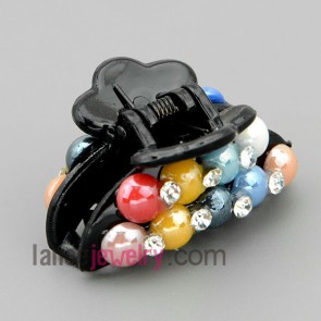 Special  candy shape of acrylic hair claw   decorated with rhinestone  