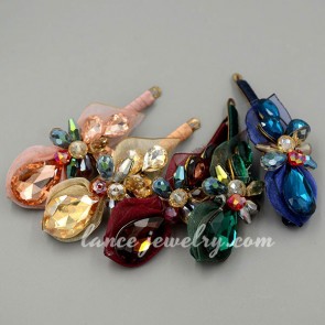 Traditional hair clip decorated with crystal