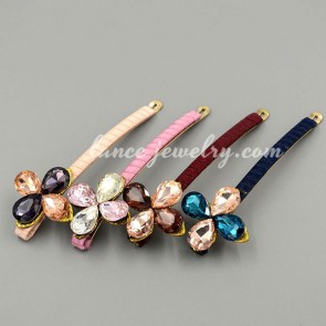 Creative crystal decoration hair clip
