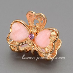 Lovely zinc alloy hair claw with bowknot shape design