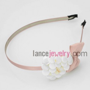 High quality shell decorative pink hair hoop