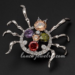 Classical spider model decoration brooch