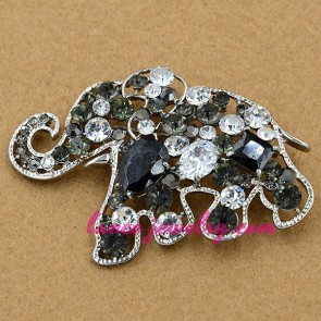 Lovely elephant mdoel decorated brooch