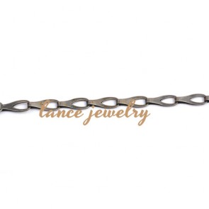Wholesale decorative zipper head link iron chain