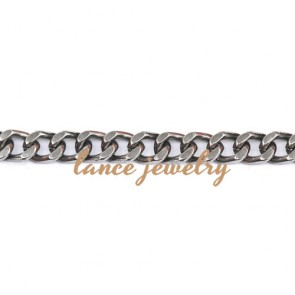 High Quality Welded Twist White/Gold Plated Mental Chain