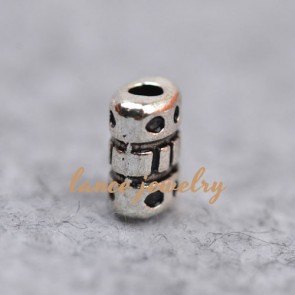 New designing silver small hole pattern 0.91g zinc alloy pendant